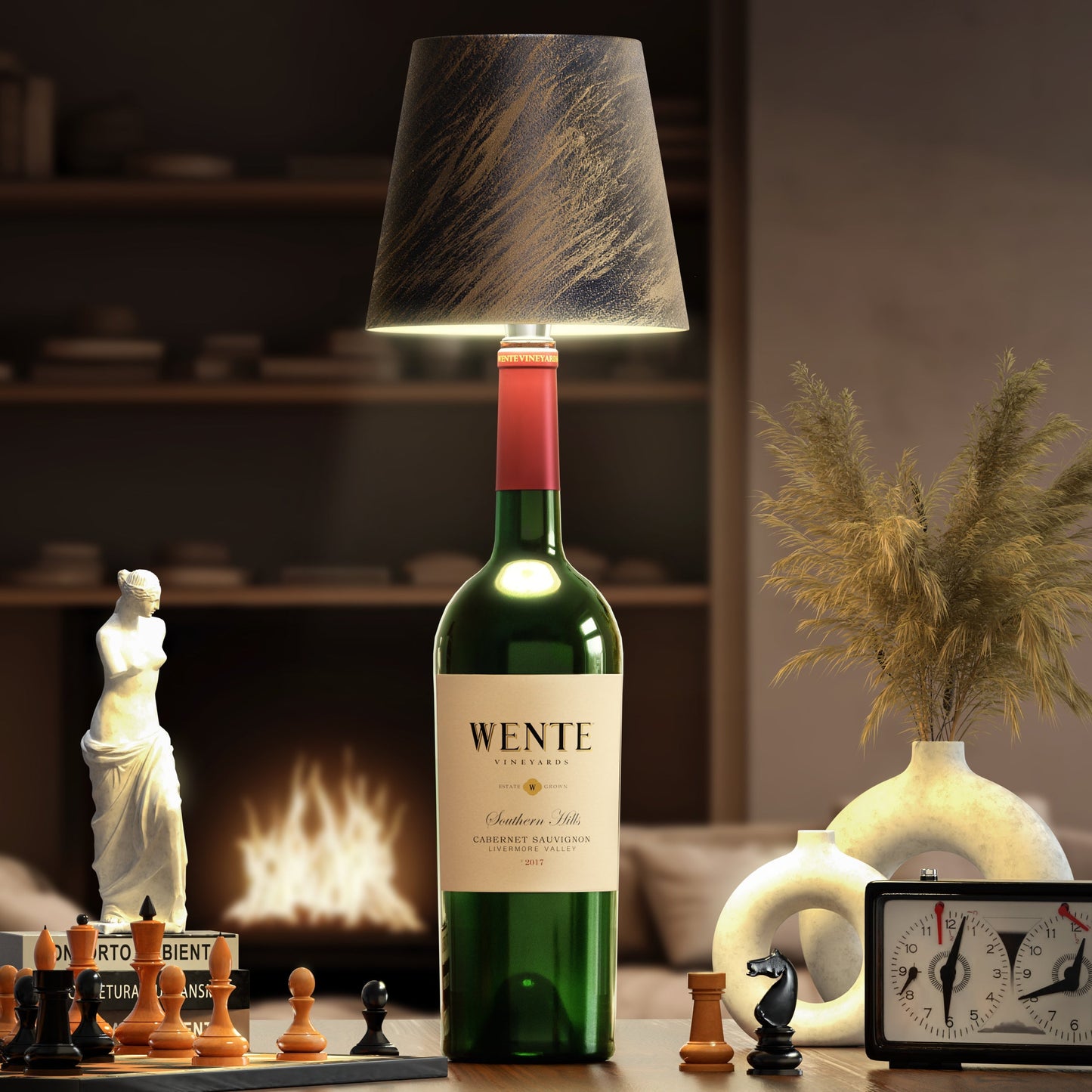 Wireless Bottle Lamp - Fits Any Bottle - White