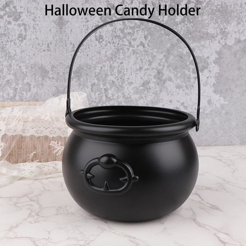 Large Wizard Witch Cauldron Decoration Prop Halloween Irish Parties Table Centerpieces Candy Holder Table Halloween Decorations 1