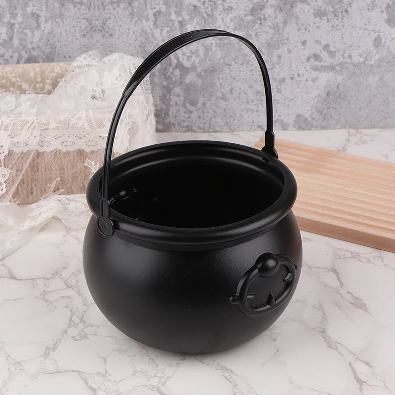 Large Wizard Witch Cauldron Decoration Prop Halloween Irish Parties Table Centerpieces Candy Holder Table Halloween Decorations 3