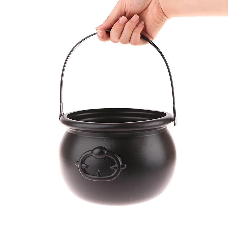 Large Wizard Witch Cauldron Decoration Prop Halloween Irish Parties Table Centerpieces Candy Holder Table Halloween Decorations 4