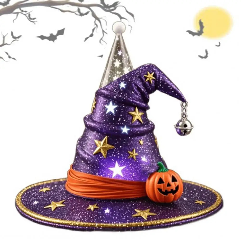 Led Night Lamp Spooky Witch Hat Night Light Set for Halloween Party Decor Led Ornament Trio for Fun Festive Atmosphere Spooky 3