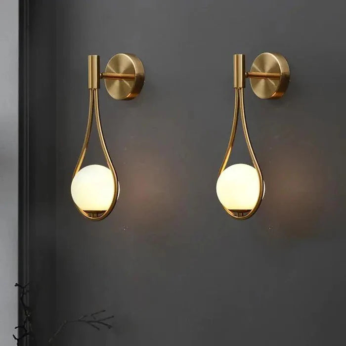 Royallure Modern LED Wall Lamp USB Rechargeable with Remote, Dimmable Nordic Light