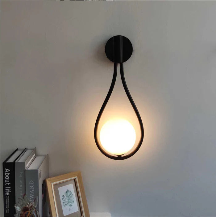 Royallure Modern LED Wall Lamp USB Rechargeable with Remote, Dimmable Nordic Light