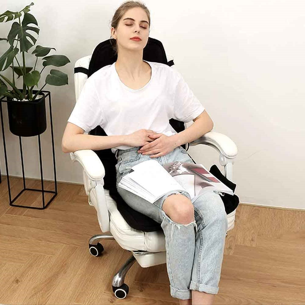 RoyaleGlow 8 Mode Massage Chair Pad With Heated Back Neck Cushion For Car & Home