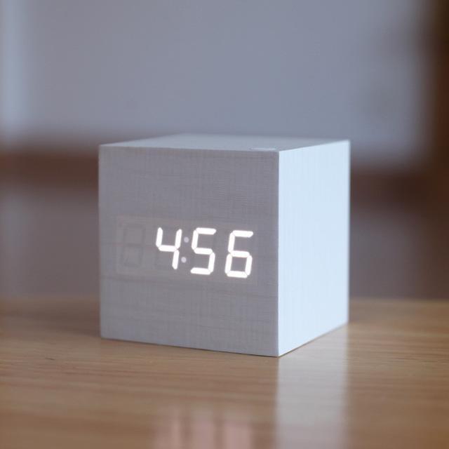 Modern Digital Wood Clock 5