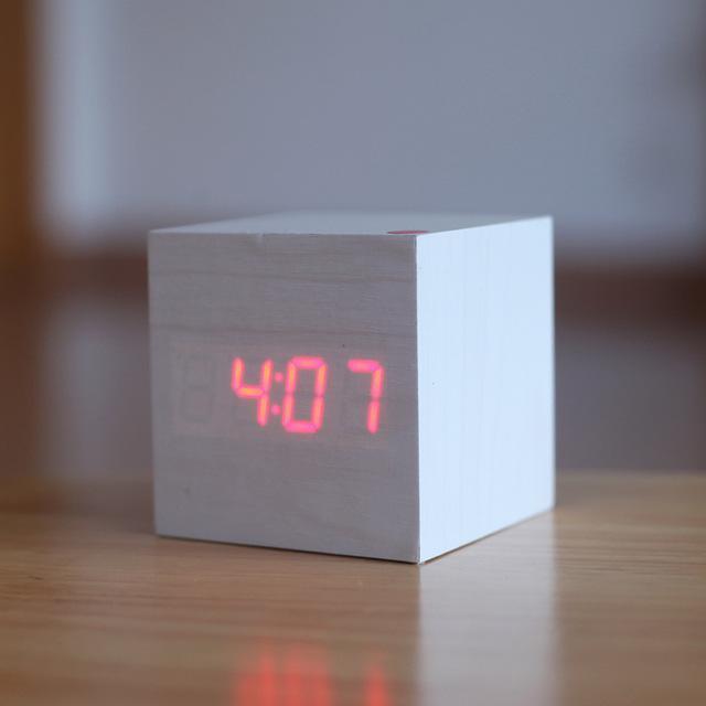 Modern Digital Wood Clock 6