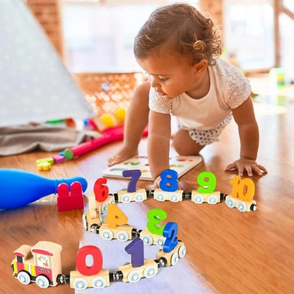 Luxora Magnetic Number Train Educational Toy For Children 1 to 3 Years Old