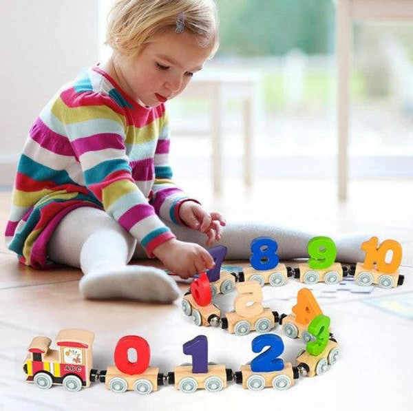 Luxora Magnetic Number Train Educational Toy For Children 1 to 3 Years Old