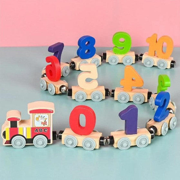 Luxora Magnetic Number Train Educational Toy For Children 1 to 3 Years Old