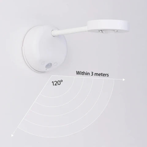 Motion Spotlight - Wireless 360° Rotating LED with Motion Sensor - White / Touch Control