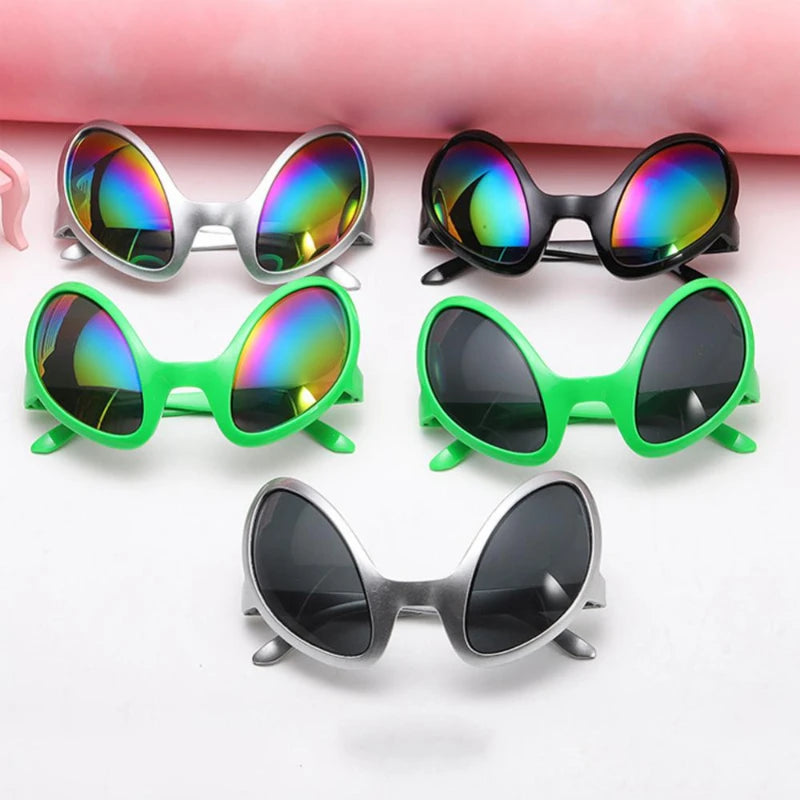 New Alien Glasses Funny Holiday Party Sunglasses Halloween Adults Kid Party Supplies Rainbow Lenses ET Sun Glasses Shades 0