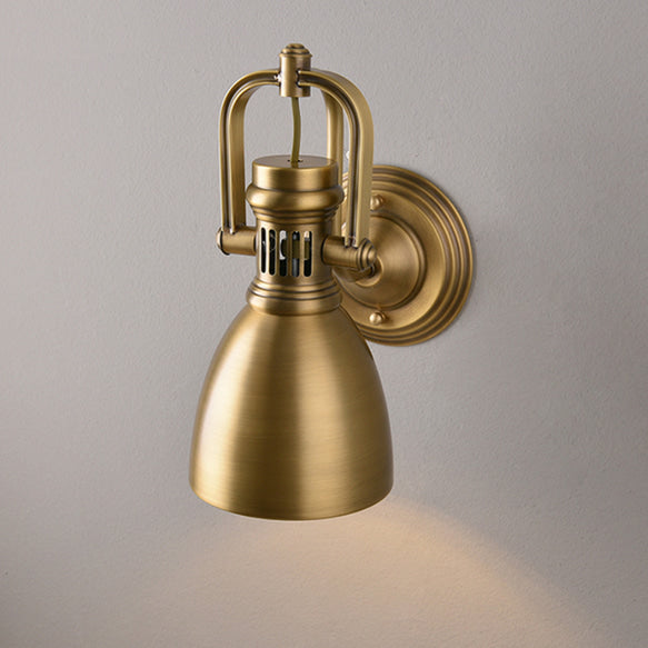 RoyaleGlow Artisan Wall Light with Vintage Brass Finish