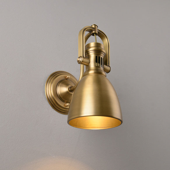 RoyaleGlow Artisan Wall Light with Vintage Brass Finish