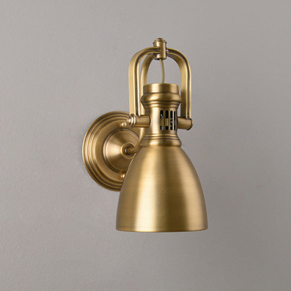 RoyaleGlow Artisan Wall Light with Vintage Brass Finish