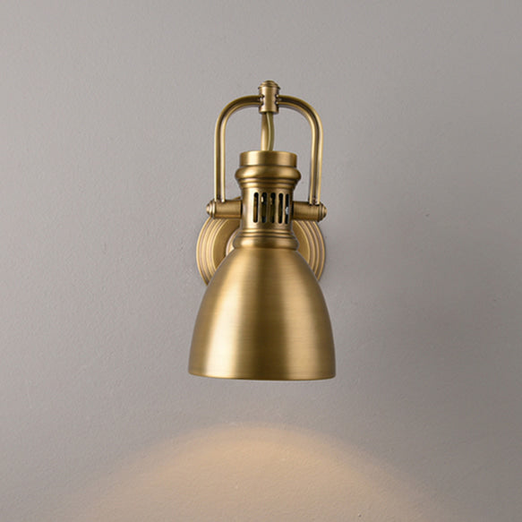 RoyaleGlow Artisan Wall Light with Vintage Brass Finish