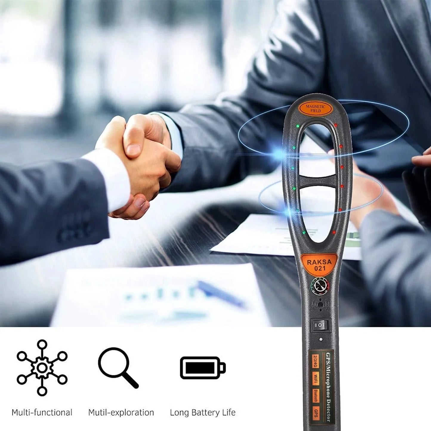 Luxora GPS Tracker Detector with Extended Range and Battery