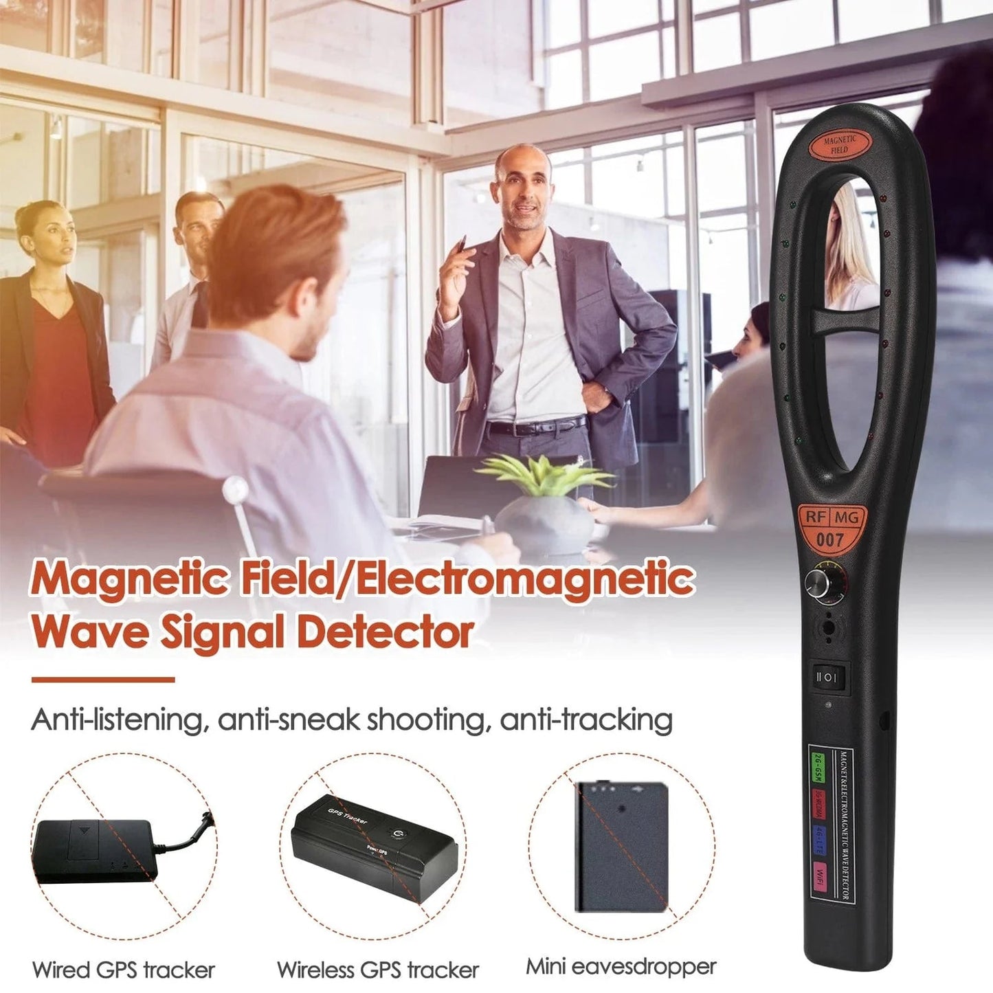 Luxora GPS Tracker Detector with Extended Range and Battery