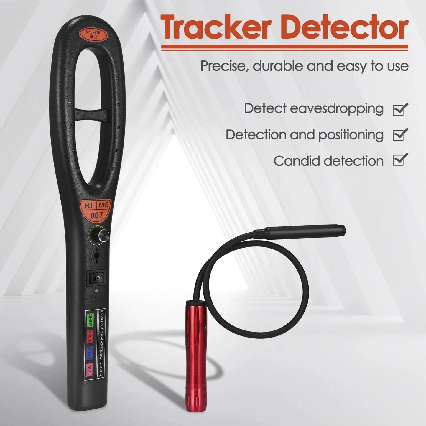 Luxora GPS Tracker Detector with Extended Range and Battery