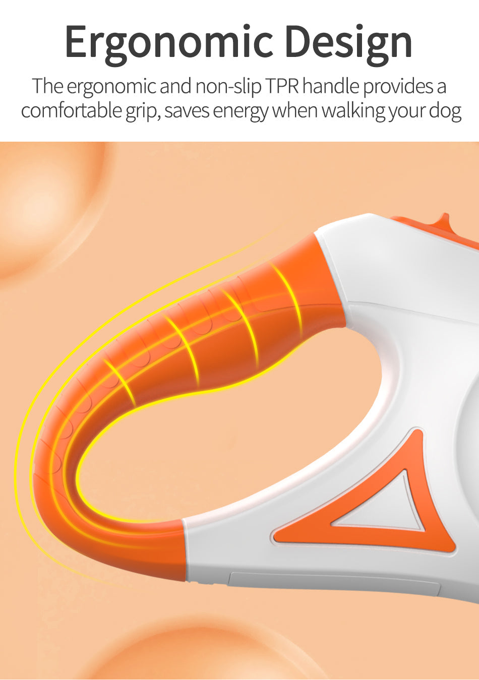Luxora Retractable Dog Leash with LED Light and Comfort Grip