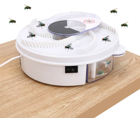 RoyaleGlow Rotating Electric Fly Trap for Indoor Use