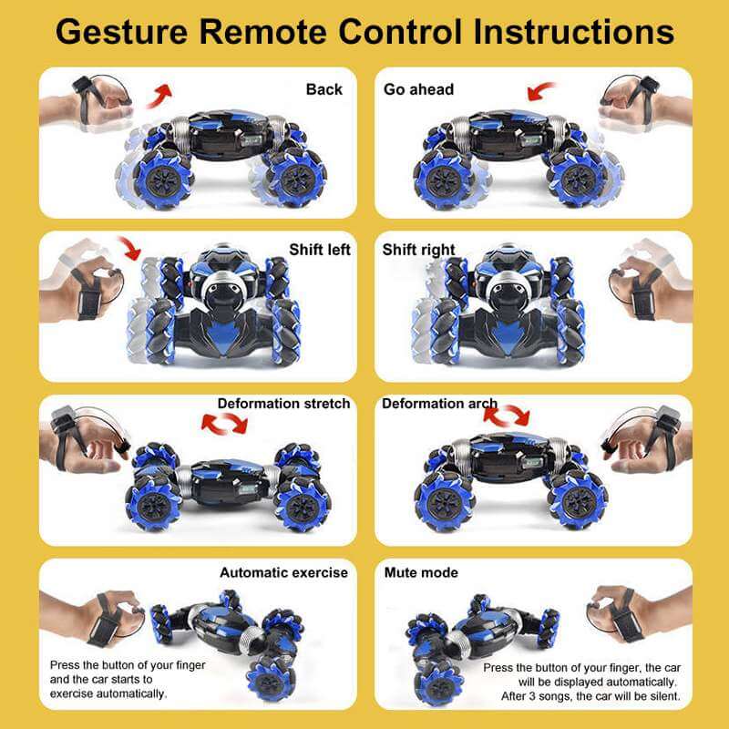 Royaleva Remote Control Car with Gesture Control Modes