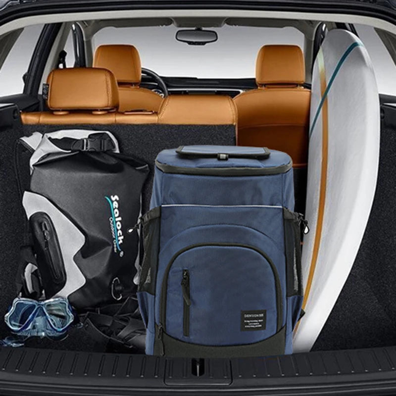 Refrigerator Bags Soft Insulated Cooler Backpack Thermal Isothermal Fridge Travel Outdoor Beach Ice Beer Backpack 30L 2