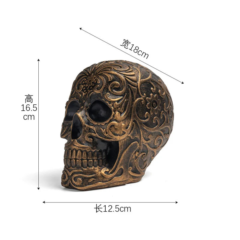 Resin Carving Human Medical Model Halloween Gift Pattern Animal Skull 4