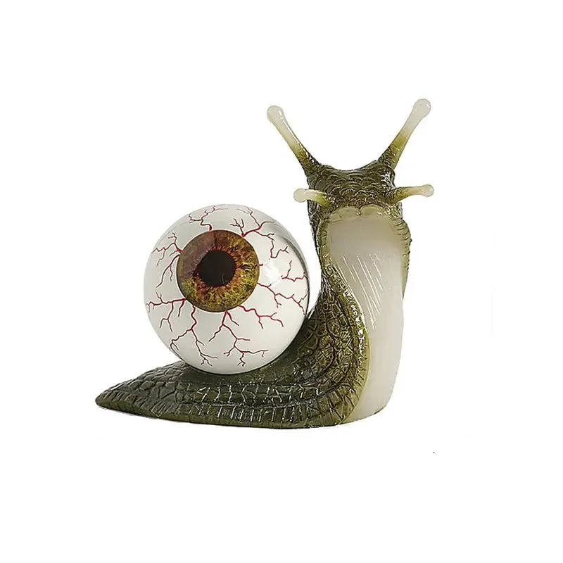 Resin Eyeball Snail Sculptures Horror Snail Eyeball Crafts Resin Molding Bookshelf Ornament for Home Garden Yard Desk 5