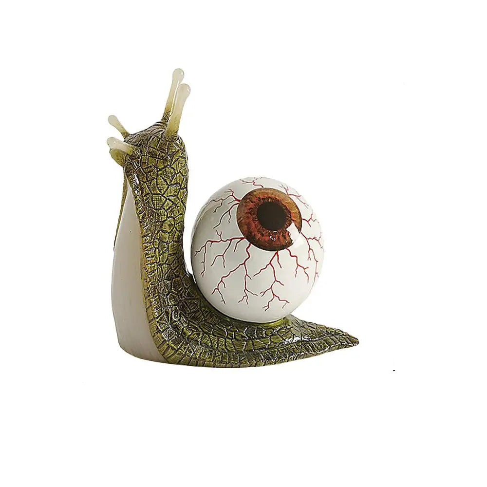 Resin Eyeball Snail Sculptures Horror Snail Eyeball Crafts Resin Molding Bookshelf Ornament for Home Garden Yard Desk 6