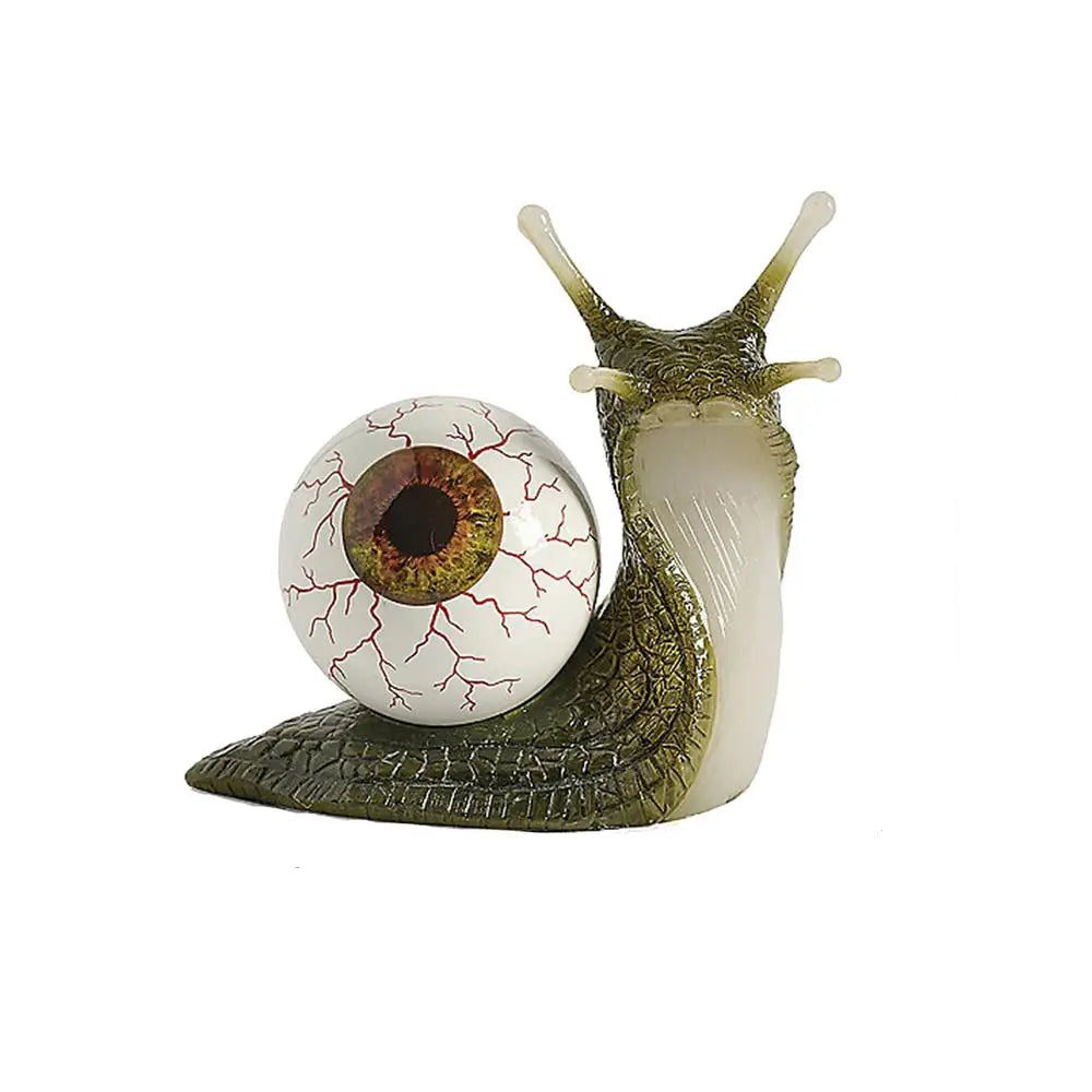 Resin Eyeball Snail Sculptures Horror Snail Eyeball Crafts Resin Molding Bookshelf Ornament for Home Garden Yard Desk 7