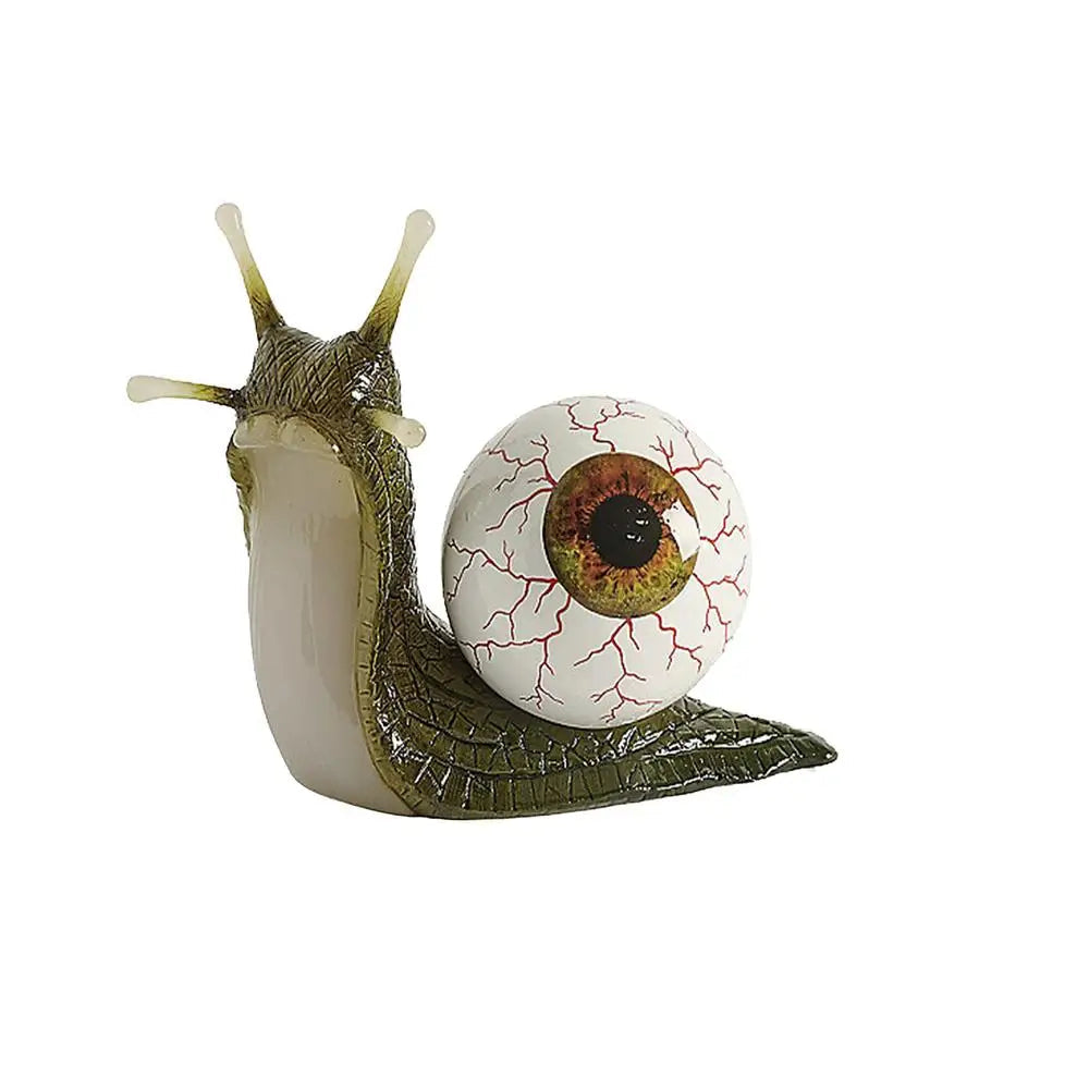 Resin Eyeball Snail Sculptures Horror Snail Eyeball Crafts Resin Molding Bookshelf Ornament for Home Garden Yard Desk 8