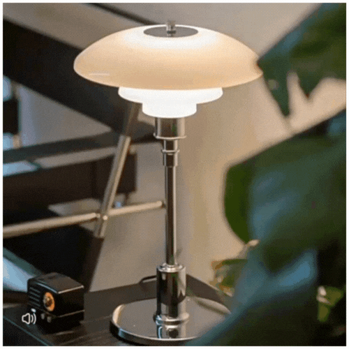 RoyaleGlow Aimon Desk Lamp with Art Deco Design