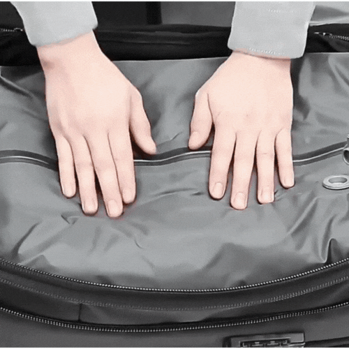RoyaleGlow Airbak Compression Backpack - Built-in Vacuum System