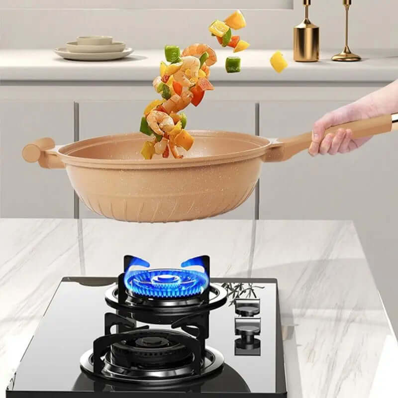 Royallure 12-Inch Non-Stick Wok with Heat-Resistant Handle – Ideal for Stir-Frying and Sautéing 3