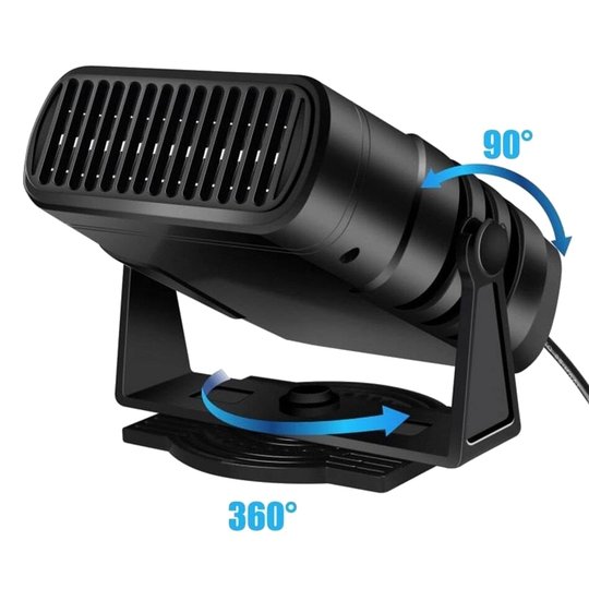 Royallure 12V Portable Car Heater with 360° Rotation and Cooling Function 4