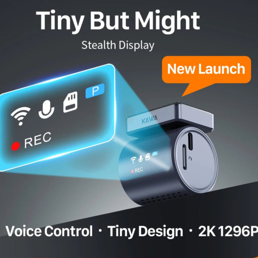 Royallure 2K Mini Dash Cam for Car with WiFi, Voice Control & Colorful Night Vision – Compact, Discreet Design 0