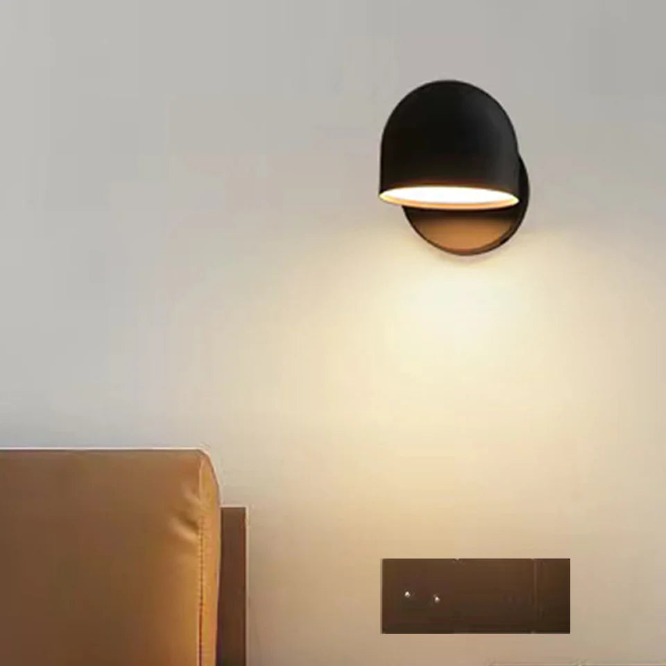 Royallure 9W LED Wall Sconce Lighting with 350° Rotation and Touch Dimming – Modern Indoor Wall Lamp for Bedroom and Living Room 1
