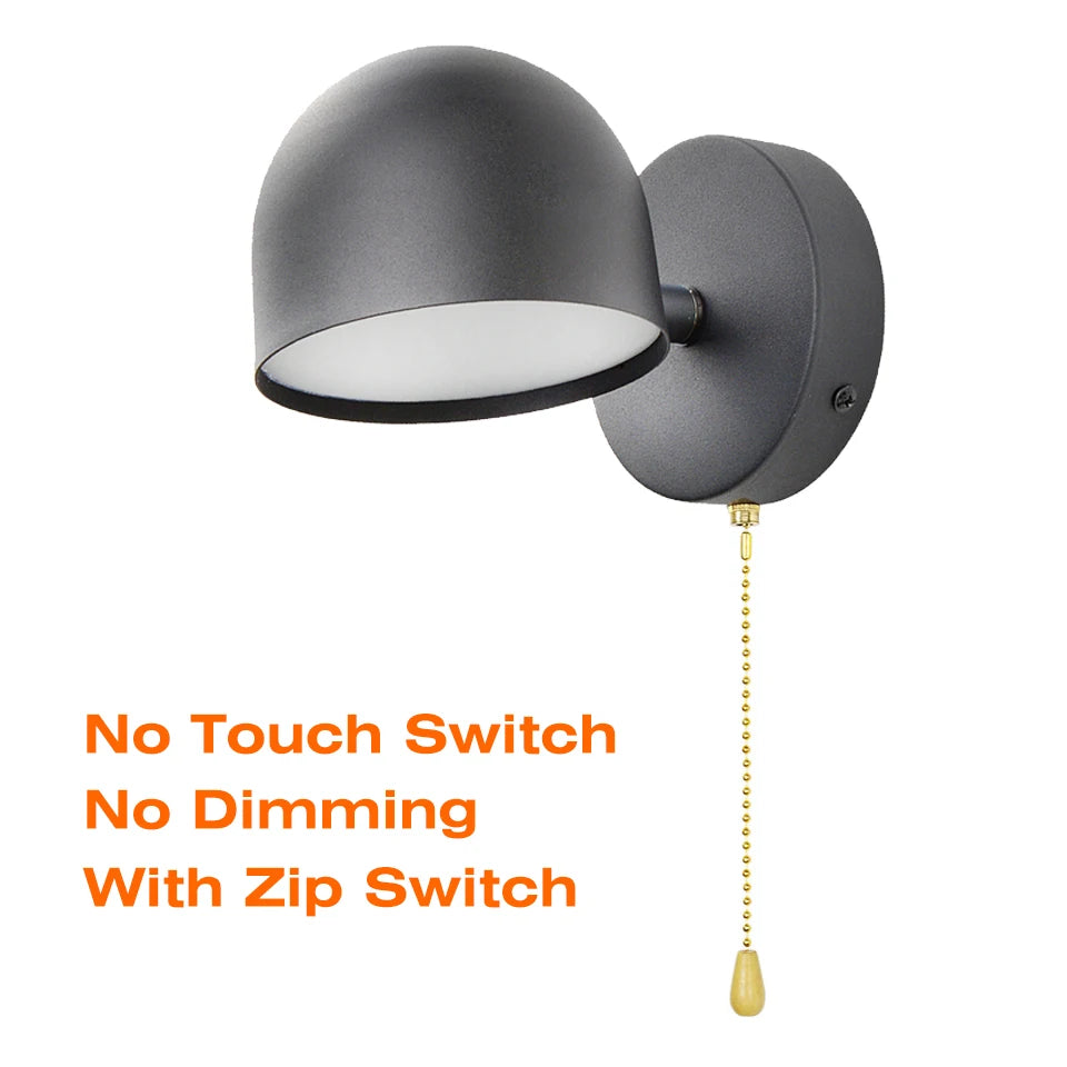 Royallure LED Indoor Wall Lamp 350° Rotatable with Touch Dimming Switch 9W