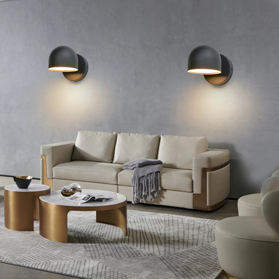 Royallure 9W LED Wall Sconce Lighting with 350° Rotation and Touch Dimming – Modern Indoor Wall Lamp for Bedroom and Living Room 3