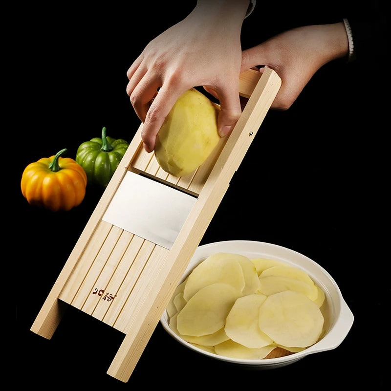 Royallure Adjustable Vegetable Slicer with Stainless Steel Blade – Perfect for Potatoes, Tomatoes, and Onions, 0.5-7mm Thickness 0