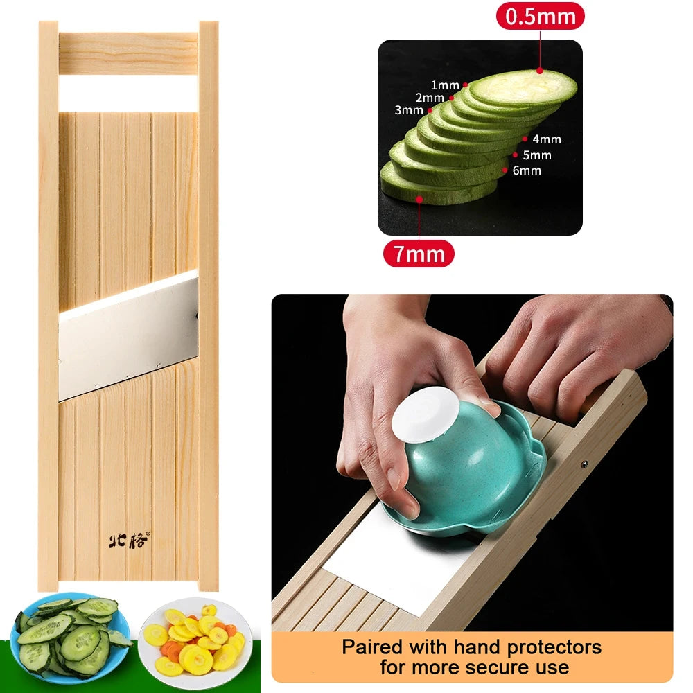 Royallure Adjustable Vegetable Slicer with Stainless Steel Blade – Perfect for Potatoes, Tomatoes, and Onions, 0.5-7mm Thickness 1