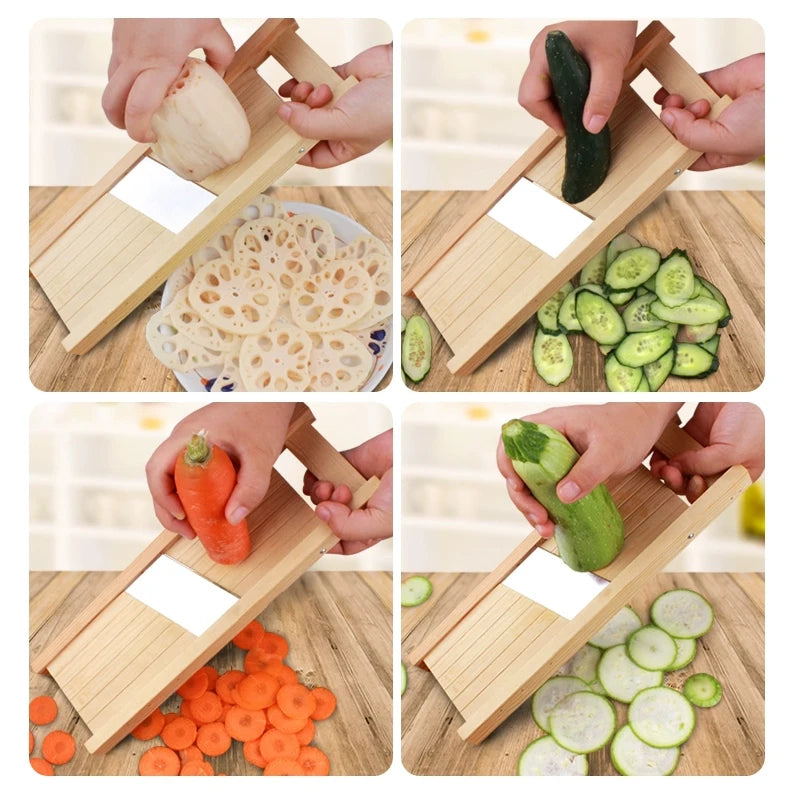 Royallure Adjustable Vegetable Slicer with Stainless Steel Blade – Perfect for Potatoes, Tomatoes, and Onions, 0.5-7mm Thickness 5