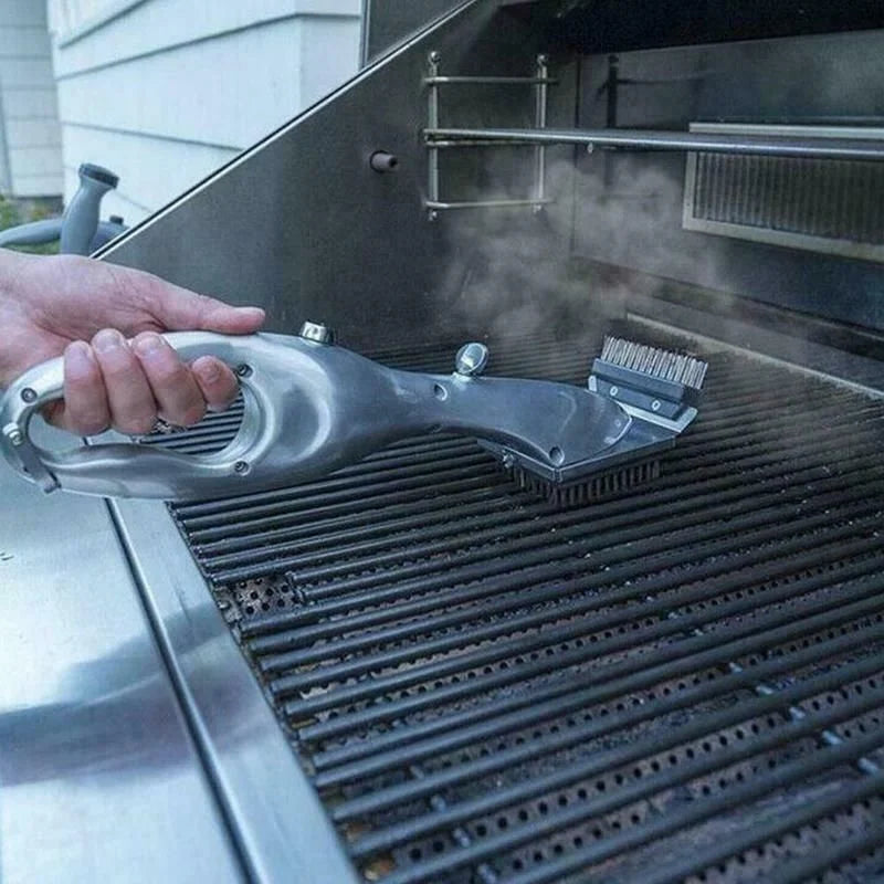 Royallure Best Grill Brush with Charcoal Scraper & Steam Cleaning Technology 2