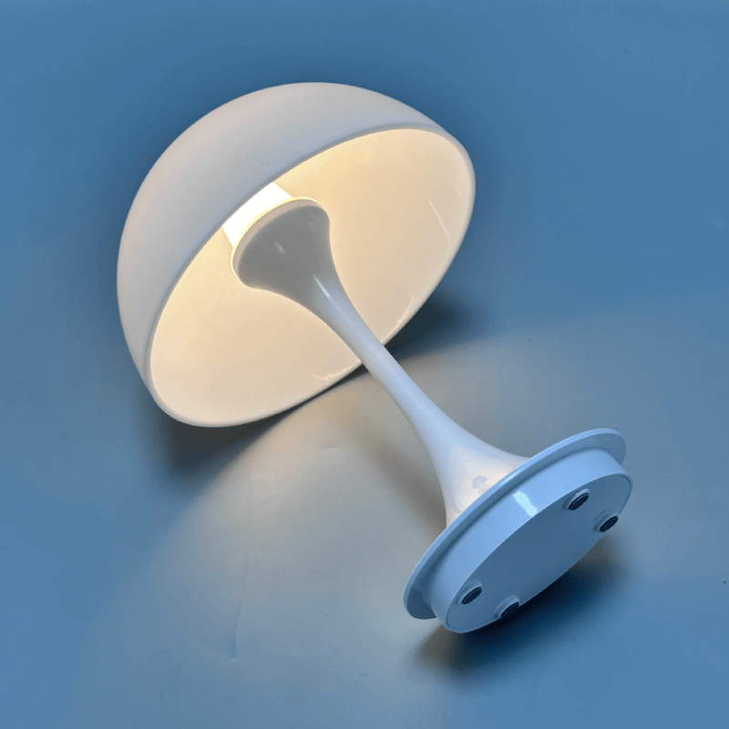 Royallure Cordless LED Table Lamp with Adjustable Color Temperature and Touch Dimming – Battery Operated, Modern Mushroom Design 1