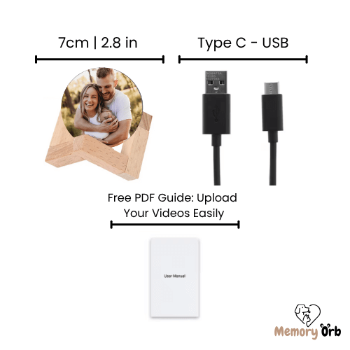 Royallure Customizable Video Sphere with 360° Surround Sound – Memory Orb for Reliving Cherished Moments 3