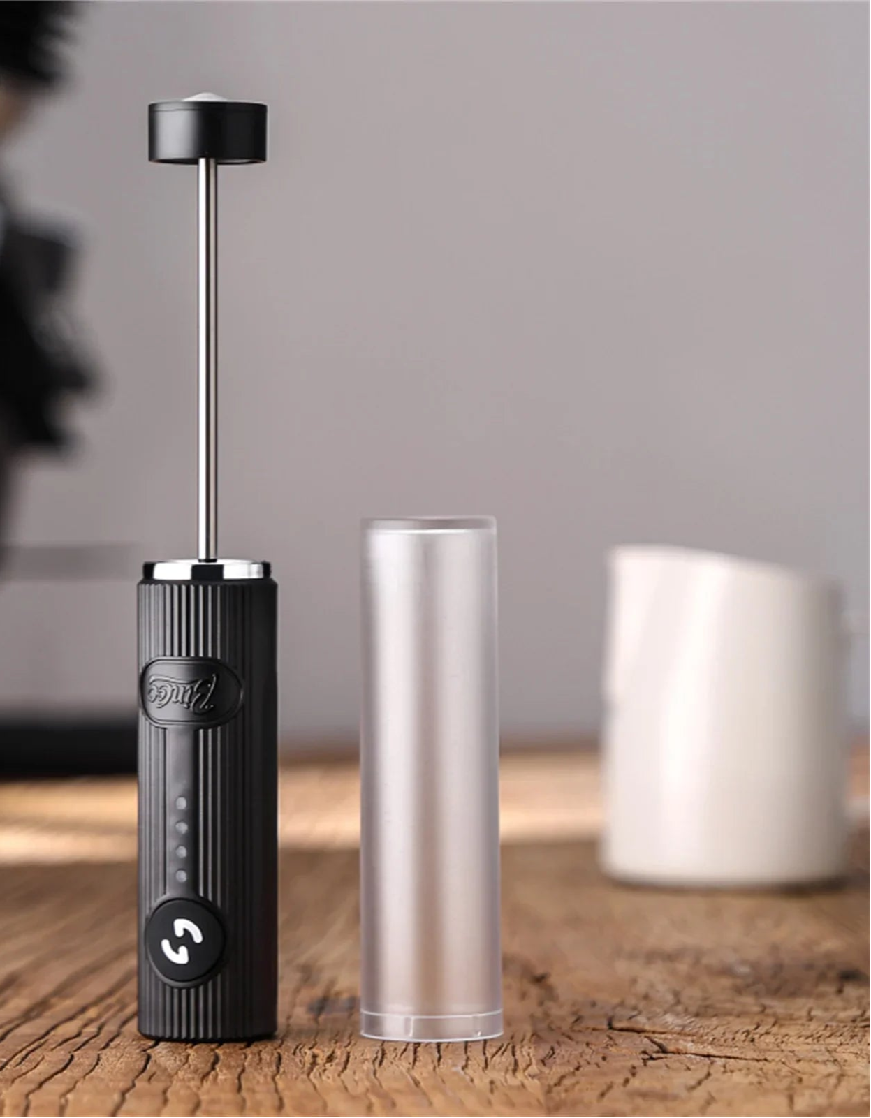 Royallure Electric Milk Frother - Mini Handheld Cappuccino Maker with Ergonomic Design and Powerful Motor for Perfect Foam 1