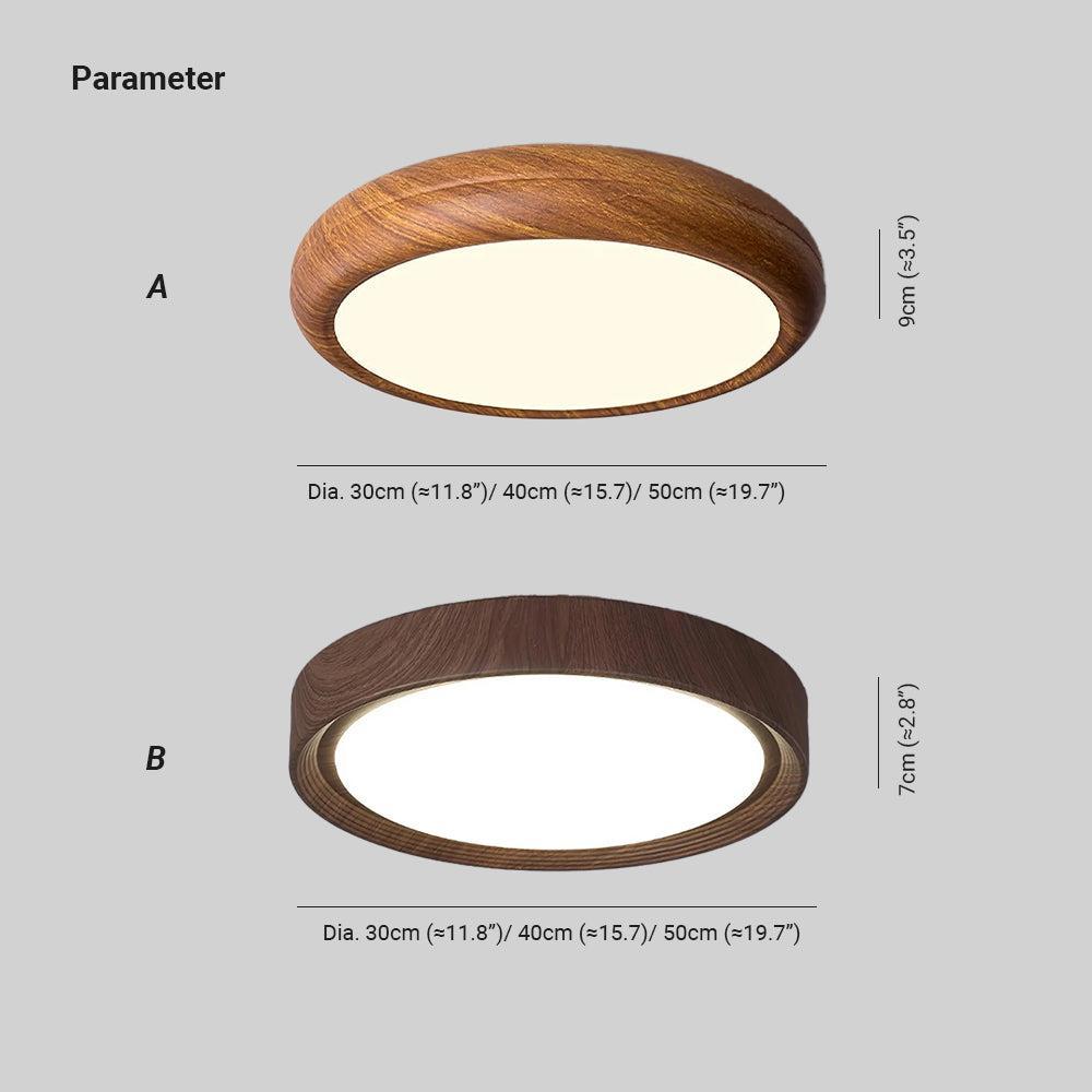 Royallure Flush Mount Ceiling Light - Nordic Round Design with Dimmable Acrylic Shade