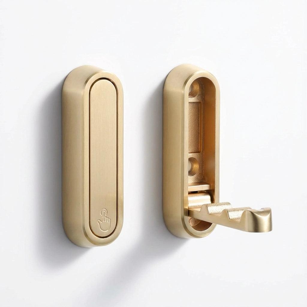 Royallure Foldable Wall Coat Hook - Space-Saving Zinc Alloy Design for Organized Living