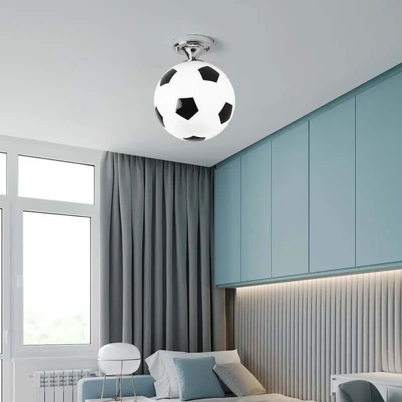 Royallure Football LED Ceiling Light – 15-Inch Fun and Energy-Efficient Fixture for Kids' Rooms and Game Areas 0