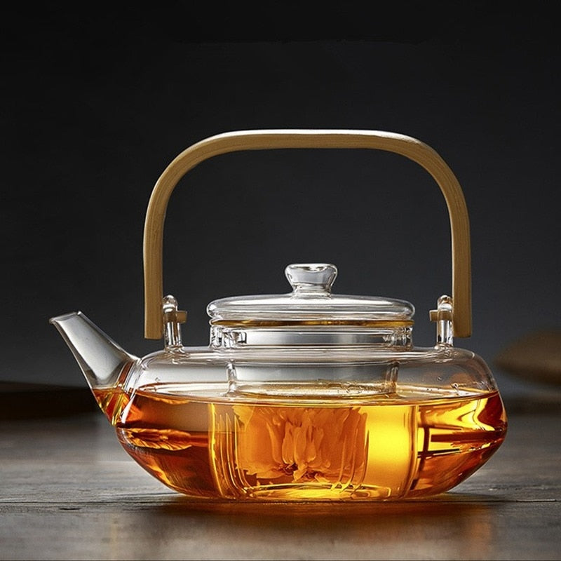 Royallure Glass Teapot with Infuser - Durable Borosilicate, Heat-Resistant, Elegant Design 1